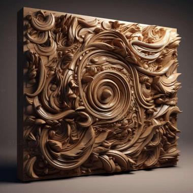 Patterns and decorations stl chaotic 1 3d model